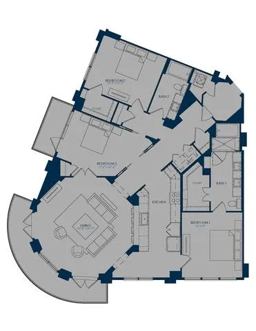 The James Park Place Houston Apartments FloorPlan 38