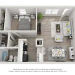 The Life at Beverly Palms Floor Plan 1