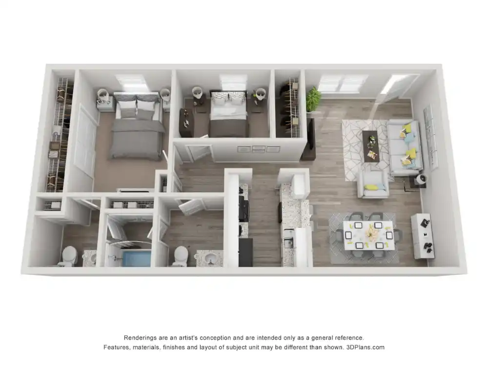 The Life at Beverly Palms Floor Plan 3