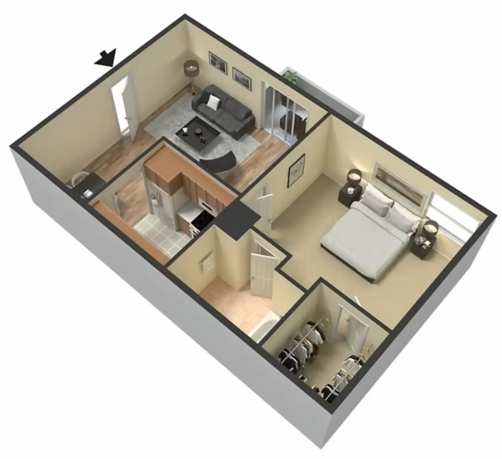 The Loop Apartments Floor Plan 1