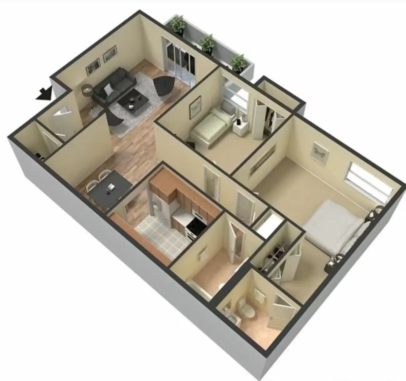 The Loop Apartments Floor Plan 2