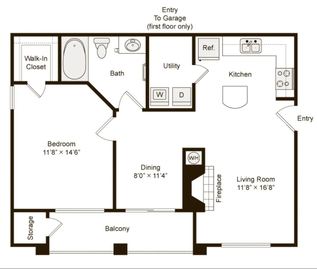The Lyndon Houston Apartments FloorPlan 3