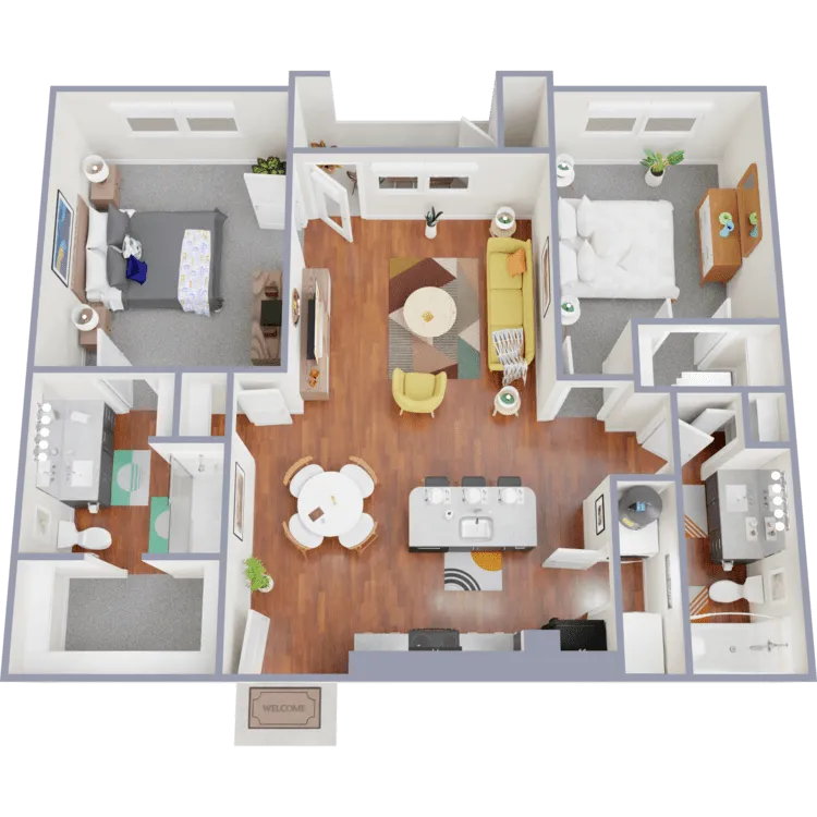 The Madeleine Houston Apartments FloorPlan 2