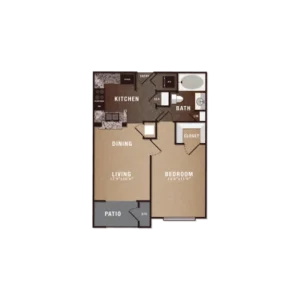 The Maroneal Houston Apartments FloorPlan 1