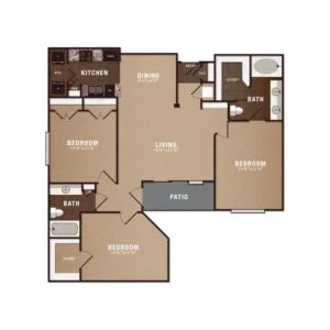 The Maroneal Houston Apartments FloorPlan 11