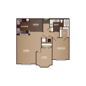 The Maroneal Houston Apartments FloorPlan 5