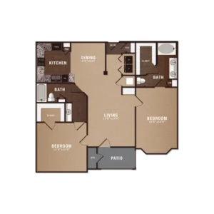 The Maroneal Houston Apartments FloorPlan 6