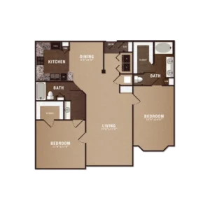 The Maroneal Houston Apartments FloorPlan 7