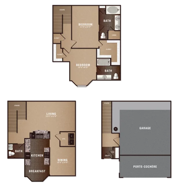 The Maroneal Houston Apartments FloorPlan 9