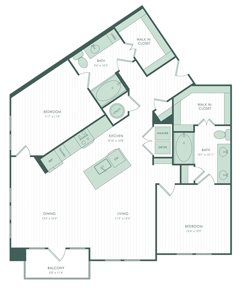 The Mill Houston Apartments FloorPlan 16