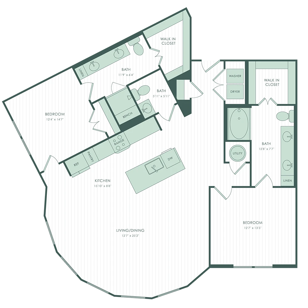 The Mill Houston Apartments FloorPlan 18