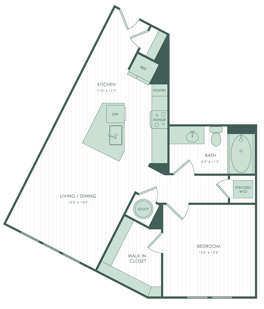 The Mill Houston Apartments FloorPlan 5