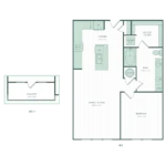 The Mill Houston Apartments FloorPlan 6