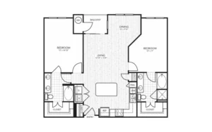 The Millennium Six Pines Houston Apartments FloorPlan 6