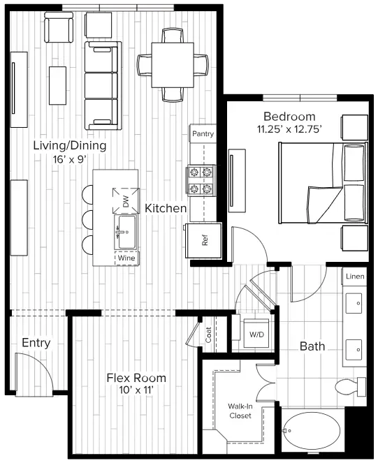 The Parker Houston Apartments FloorPlan 10