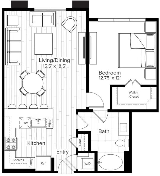 The Parker Houston Apartments FloorPlan 13
