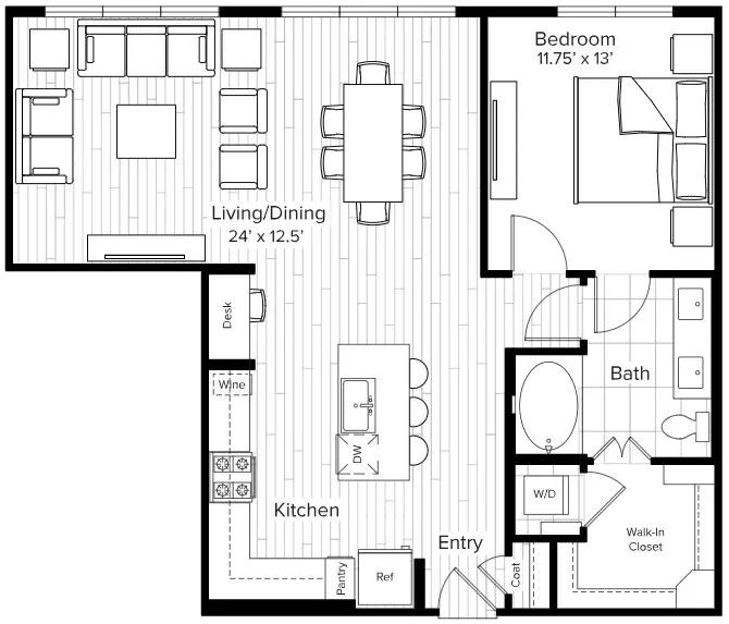 The Parker Houston Apartments FloorPlan 14