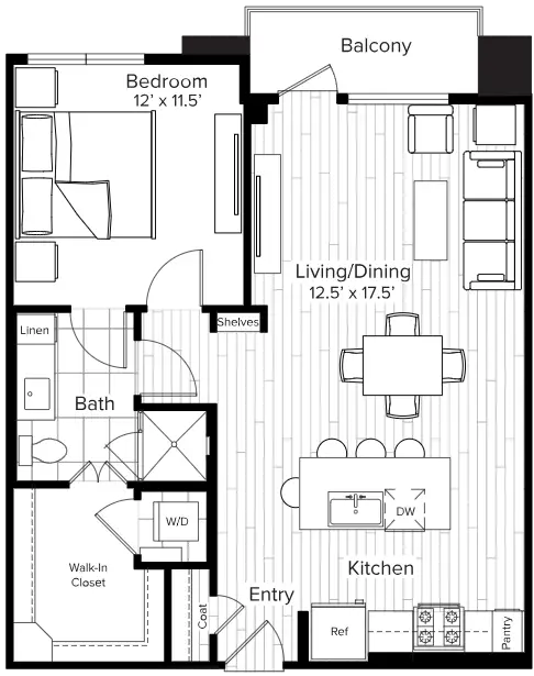 The Parker Houston Apartments FloorPlan 5