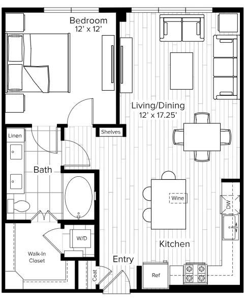The Parker Houston Apartments FloorPlan 6