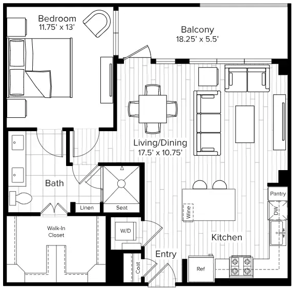 The Parker Houston Apartments FloorPlan 9