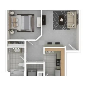 The Place at Greenway Floor Plan 1
