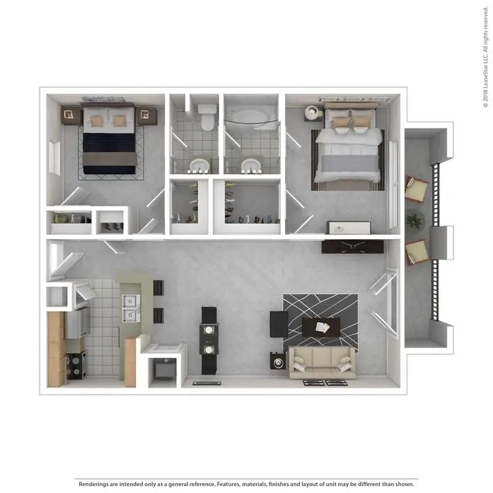 The Place at Greenway Floor Plan 3
