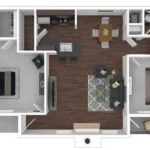 The Preakness Houston Apartments FloorPlan 6