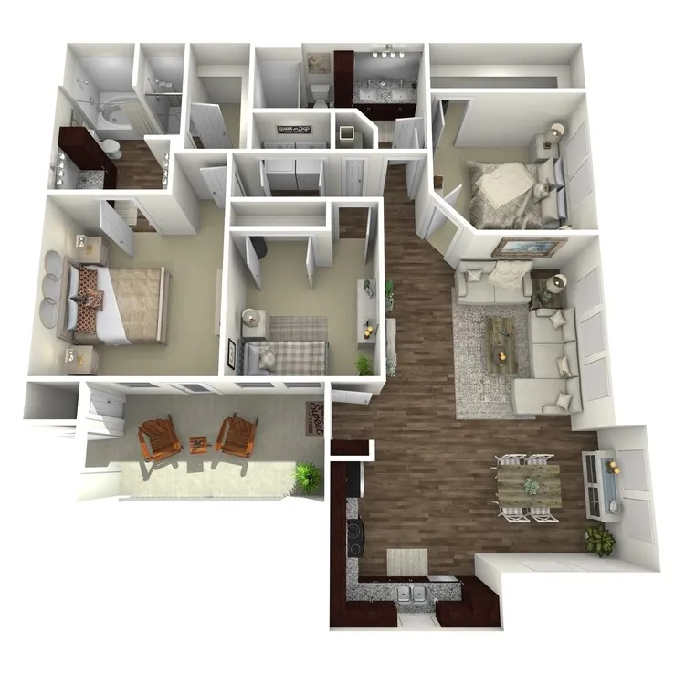 The Reserve at City Place Floor Plan 13