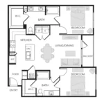 The Rosemary Houston Apartments FloorPlan 12