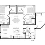 The Rosemary Houston Apartments FloorPlan 15