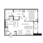 The Rosemary Houston Apartments FloorPlan 2