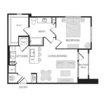 The Rosemary Houston Apartments FloorPlan 4