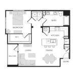 The Rosemary Houston Apartments FloorPlan 7