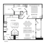 The Rosemary Houston Apartments FloorPlan 9
