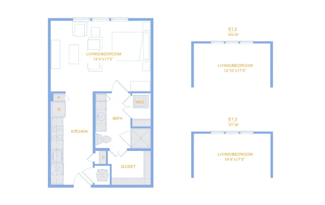 The Standard in the Heights Apartments Houston FloorPlan 1