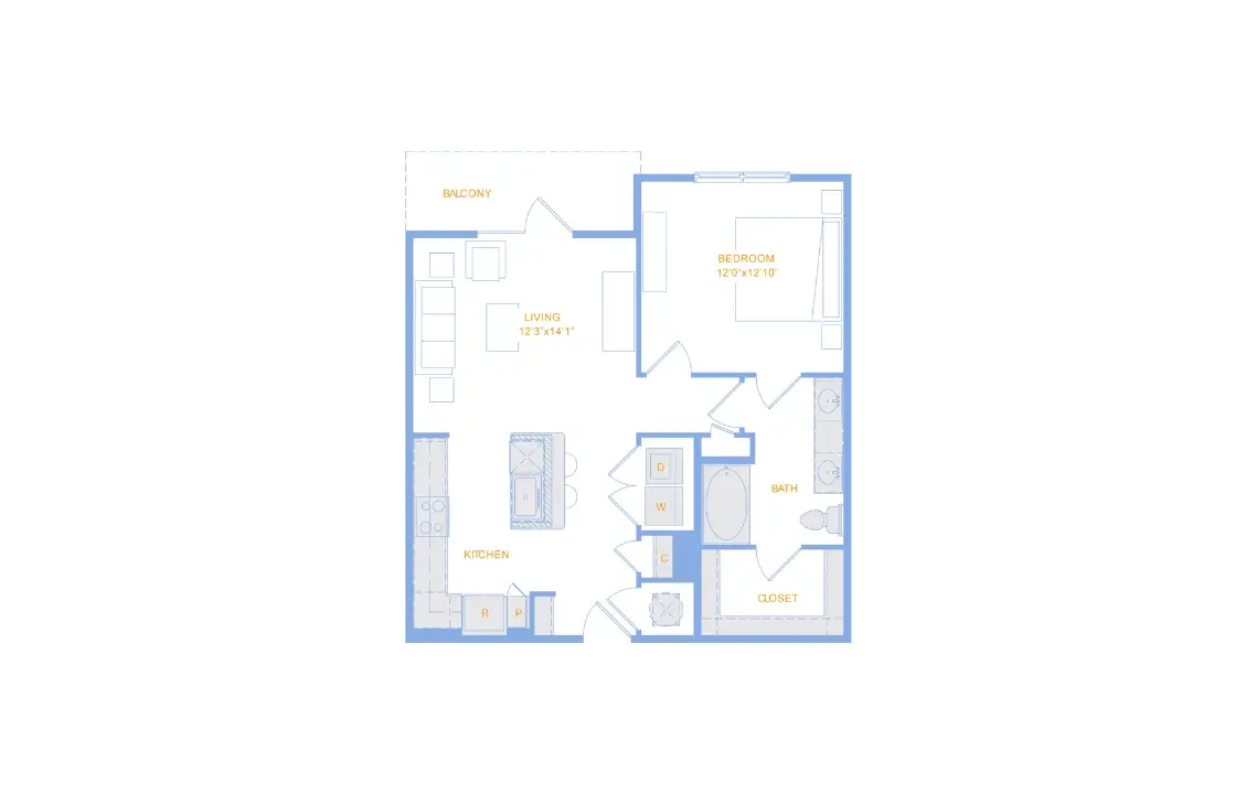 The Standard in the Heights Apartments Houston FloorPlan 10