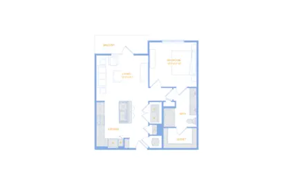 The Standard in the Heights Apartments Houston FloorPlan 5