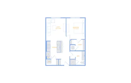 The Standard in the Heights Apartments Houston FloorPlan 8