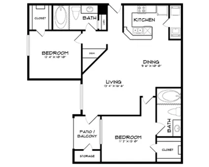 The Taylor at Copperfield Houston Apartments FloorPlan 15