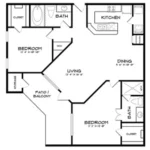 The Taylor at Copperfield Houston Apartments FloorPlan 23