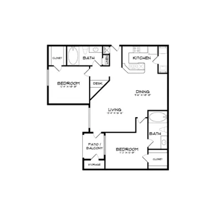 The Taylor at Copperfield Houston Apartments FloorPlan 26