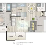 The Venti Houston Rise Apartments FloorPlan 3