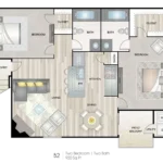 The Venti Houston Rise Apartments FloorPlan 4
