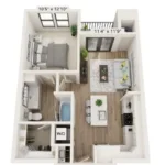 The Vic at Woodforest Floor Plan 1