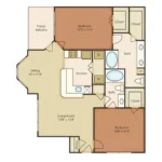 The Villages of Briar Forest Houston Rise Apartments FloorPlan 5