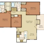 The Villages of Briar Forest Houston Rise Apartments FloorPlan 6