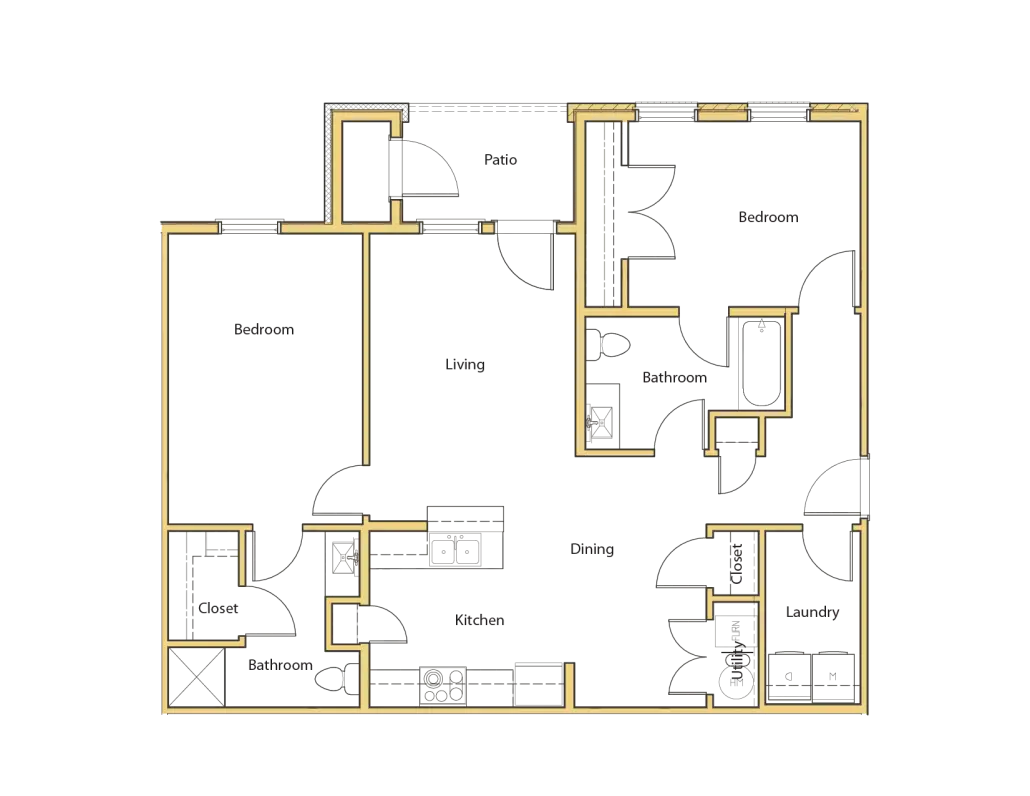 The Vireo Houston Apartments FloorPlan 2