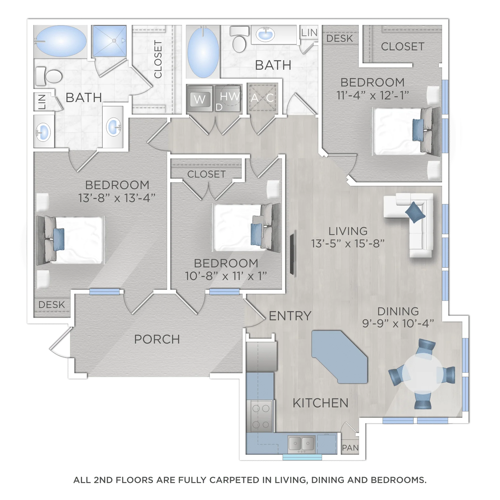 The Woodlands Lodge Houston Apartments FloorPlan 6