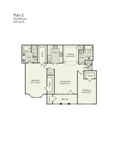 The belmont houston apartments floorplan 9