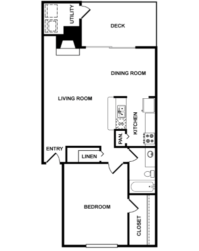 The cove houston apartment floorplan 4